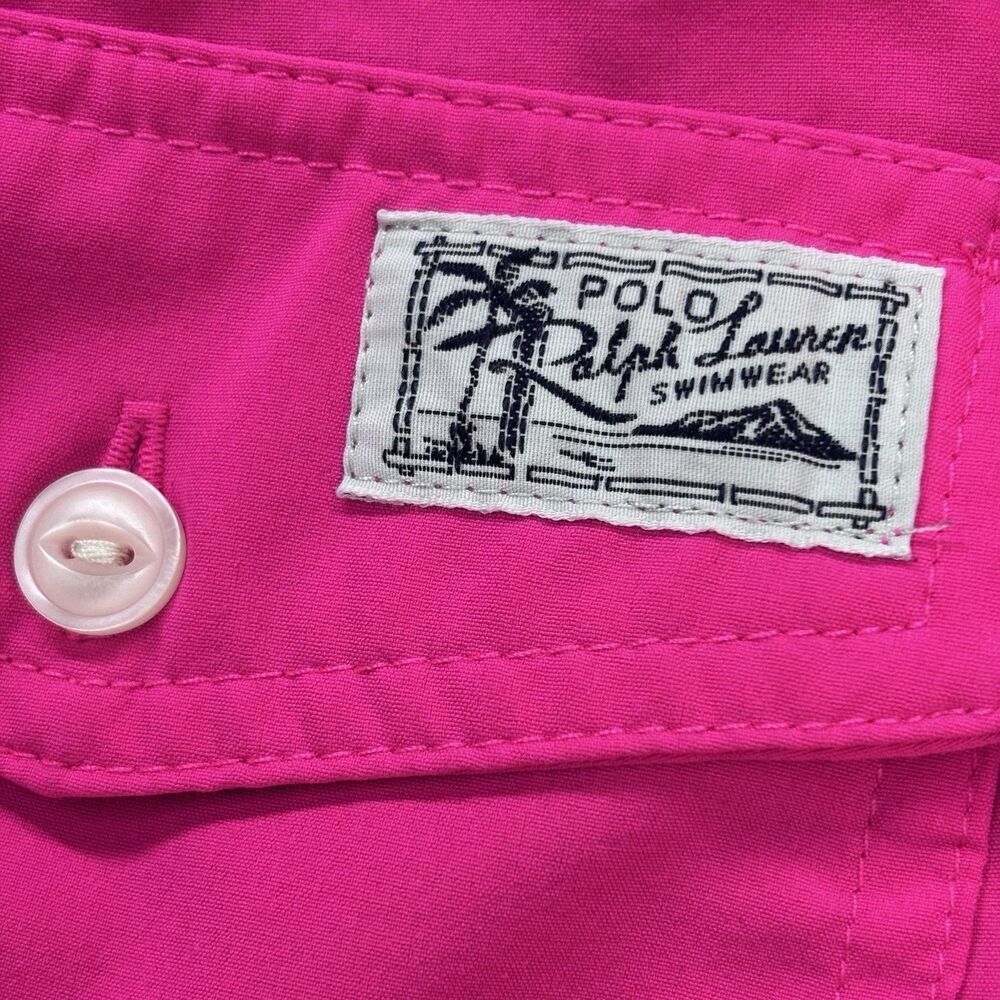 Polo Ralph Lauren Swimwear Trunks Men's Medium Pink Teal Pony Lined  Shorts - Picture 8 of 16